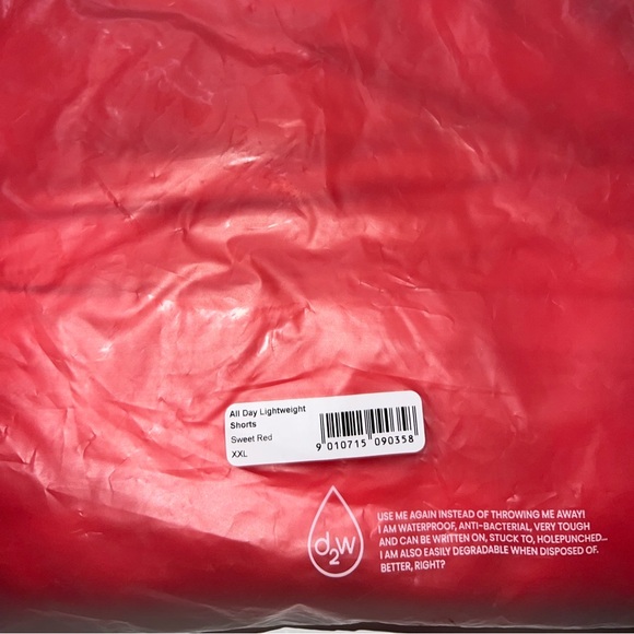 ONER ACTIVE ALL DAY LIGHTWEIGHT SHORTS IN SWEET RED - XXL - Picture 4 of 6